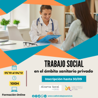 Curso online "Ejercicio Libre del Trabajo Social en el ámbito sociosanitario privado".