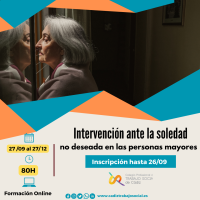 Curso online "Intervención ante la Soledad no deseada en las personas mayores". 80h