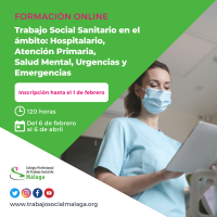 Curso "Trabajo Social Sanitario en el ámbito: Hospitalario, Atención Primaria, Salud Mental, Urgencias y Emergencias". Edición 2024