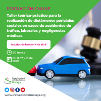 Taller teórico-práctico para la realización de dictámenes periciales sociales en casos de accidentes de tráfico, laborales y negligencias médicas