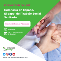 Curso "Eutanasia en España. El papel del Trabajo Social Sanitario"