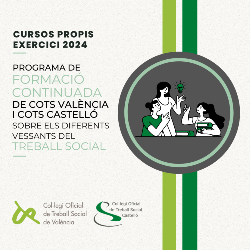 Els COTS de Castelló i València ens unim per a dissenyar una àmplia oferta formativa conjunta sobre diferents  aspectes del Treball Social