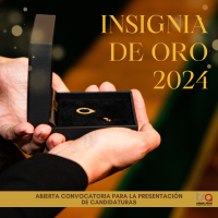 Abierto el plazo de presentación de candidaturas a la Insignia de Oro 2024 
