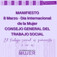 Nos unimos con el Consejo General del Trabajo Social en la conmemoracón  del Día Internacional de la Mujer 2024.