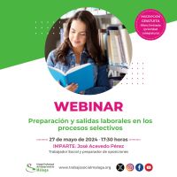 Webinar "Preparación y salidas laborales en los procesos selectivos"