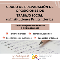 Grupo de Preparación de Oposiciones de Trabajo Social en Instituciones Penitenciarias.