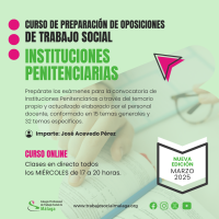 Curso de preparación de oposiciones de Trabajo Social. Instituciones Penitenciarias. Ed. 2025