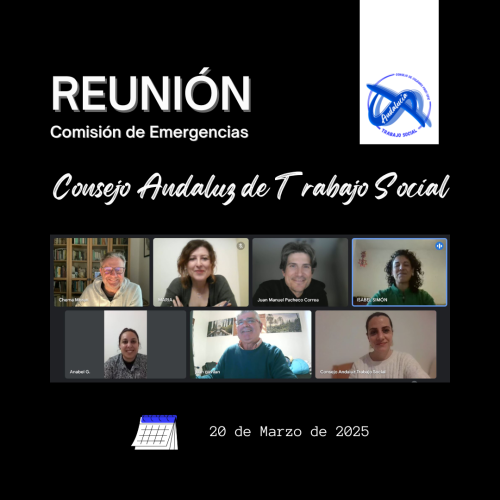 Reunión de la Comisión de Emergencias del Consejo Andaluz de Trabajo Social