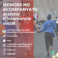 2025 Menores no acompañados: acciones de intervención social