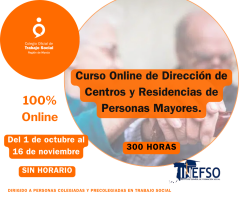 Curso Online de Dirección de Centros y Residencias de Personas Mayores.