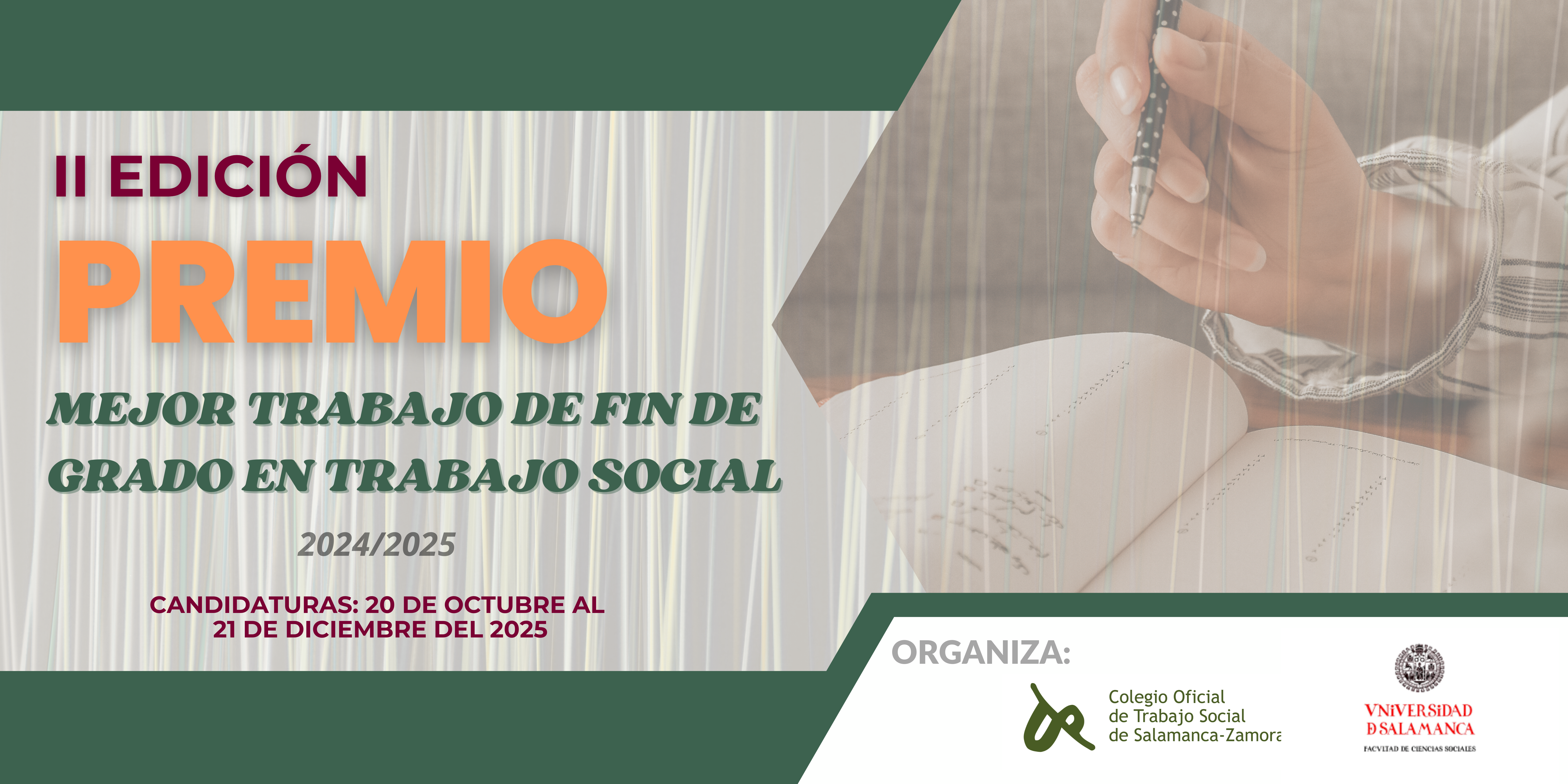 II Edición Premio al Mejor TFG en Trabajo Social 2024/2025