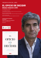 El Colegio de Trabajo Social y el Colegio de la Abogacía de Almería presentan el libro El oficio de decidir, del juez Miguel Pasquau Liaño