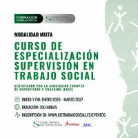Curso Especialización en Supervisión de Trabajo Social