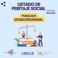 PUBLICADO LISTADO PROVISIONAL DE PERITAJE 2026