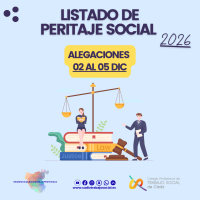 Publicado el listado provisional de Peritaje 2026. Alegaciones del 2 al 05 de diciembre.