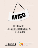 Importante- Cerramos del 23 de diciembre al 1 de enero de 2026