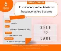 Curso/taller para el cuidado y autocuidado de Trabajadoras/es Sociales