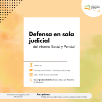 Defensa en sala judicial del Informe Social y Pericial