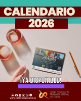 Disponibles los calendarios de mesa 2026 del Colegio Profesional de Trabajo Social de Cádiz