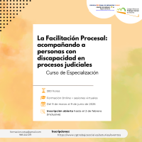 La Facilitación Procesal: acompañando a personas con discapacidad en procesos judiciales – Curso de Especialización