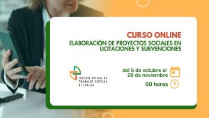 CURSO ONLINE: ELABORACIÓN DE PROYECTOS SOCIALES EN LICITACIONES Y SUBVENCIONES