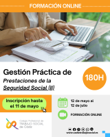 Curso online "Gestión Práctica de Prestaciones de la Seguridad Social II" 180h