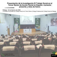 Presentación de la investigación “El Trabajo Social en el Tercer Sector de Acción Social en España: momento presente y retos de futuro”