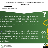 Reclamamos el blindaje del Escudo Social como medida estructural