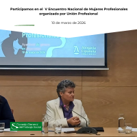 Participamos en el  V Encuentro Nacional de Mujeres Profesionales organizado por Unión Profesional