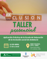 Inscríbete al Taller "Aplicación práctica de la Escala de Valoración de la Exclusión Social de Andalucía"