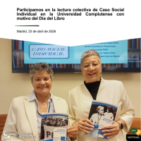 Participamos en la lectura colectiva de Caso Social Individual en la Universidad Complutense con motivo del Día del Libro