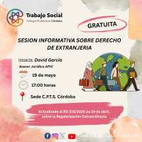 SESION INFORMATIVA SOBRE DERECHO DE EXTRANJERIA