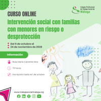 Curso "Intervención social con familias con menores en riesgo o desprotección". 2ª Edición 2026