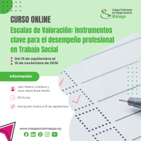 Curso "Escalas de Valoración: Instrumentos clave para el desempeño profesional en Trabajo Social"