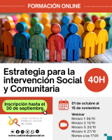 Curso online "Estrategias para la Intervención social comunitaría" (40h)