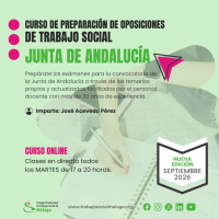 Curso de preparación de oposiciones de Trabajo Social. Junta de Andalucía. Edición 2026