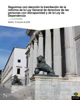 Seguimos con atención la tramitación de la reforma de la Ley General de derechos de las personas con discapacidad y de la de Ley de Promoción de la Autonomía Personal y Atención a las Personas en Situación de Dependencia