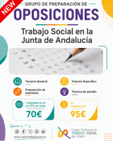Grupo online de preparación de oposiciones Trabajo Social en la Junta de Andalucía.
