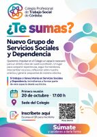 ¿Te sumas al nuevo Grupo de Servicios Sociales y Dependencia?