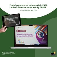 Participamos en el webinar de la EASP sobre bienestar emocional y GRUSE