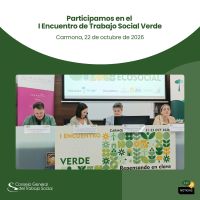 El Consejo General participa en el I Encuentro de Trabajo Social Verde